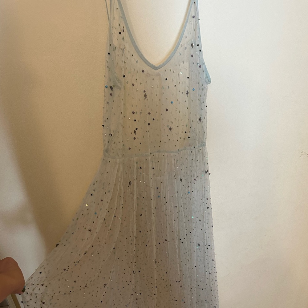 Free people XS sheer beaded dress/ intimate.